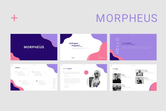 企业/产品目录/项目投标适用极简主义风PPT幻灯片模板 Morpheus Powerpoint插图(1)