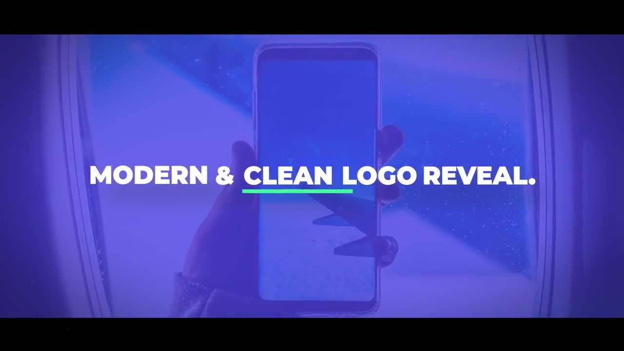 时尚简约的徽标动画展示素材库精选AE模板