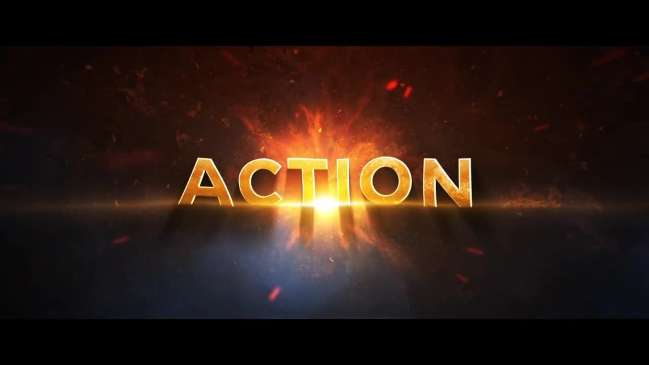 电影史诗金属文字流动粒子标题素材库精选AE模板