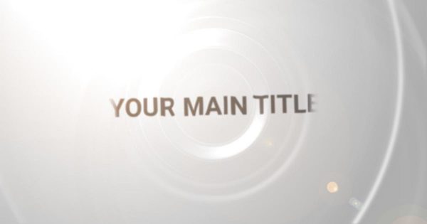 水波纹字幕特效素材库精选PR模板 Water Ripple Title