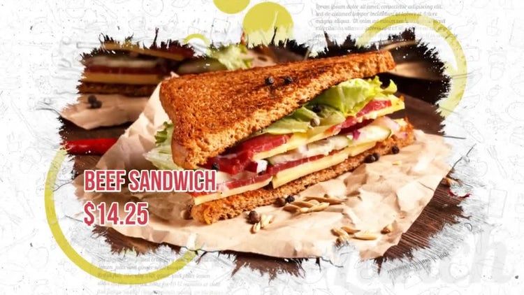 菜肴宣传促销神话般的素材库精选AE模板