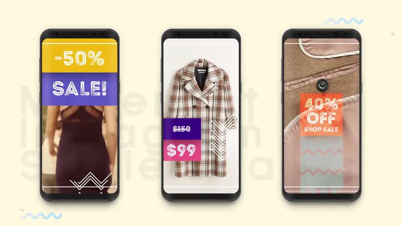 10个整洁的外观设计Instagram故事推广介绍素材库精选AE模板