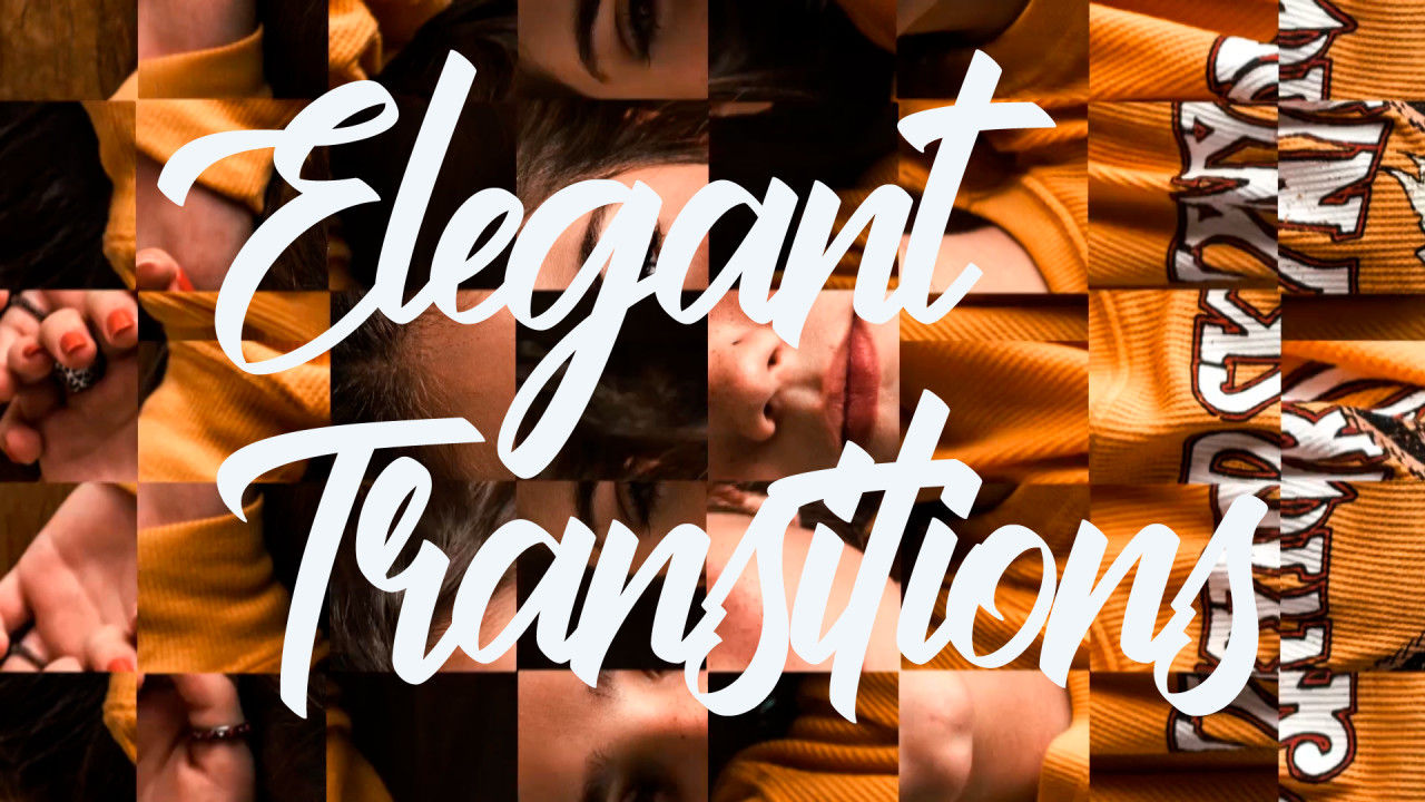 优雅图形切割幻灯片展示素材库精选pr模板