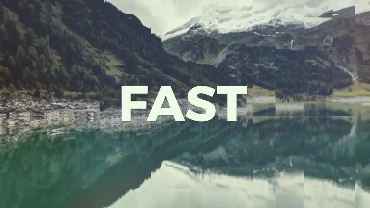 快速切片拍手效果素材库精选AE模板