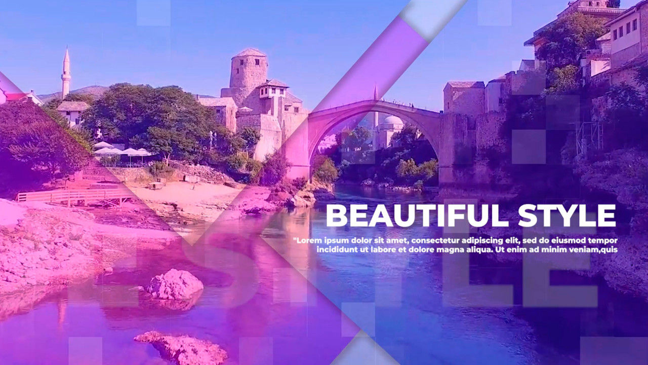 玻璃转换效果电影宣传素材库精选pr模板