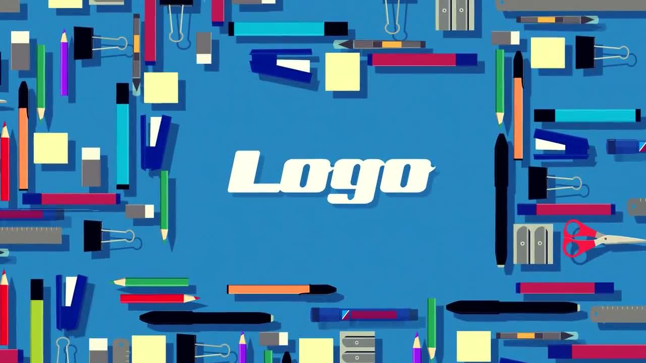 办公地点企业视频标志素材库精选AE模板