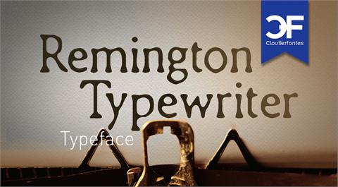 CF Remington Typewriter font素材之家精选英文字体