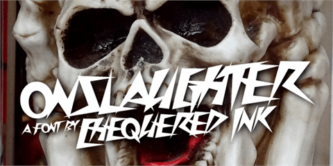 Onslaughter font素材之家精选英文字体