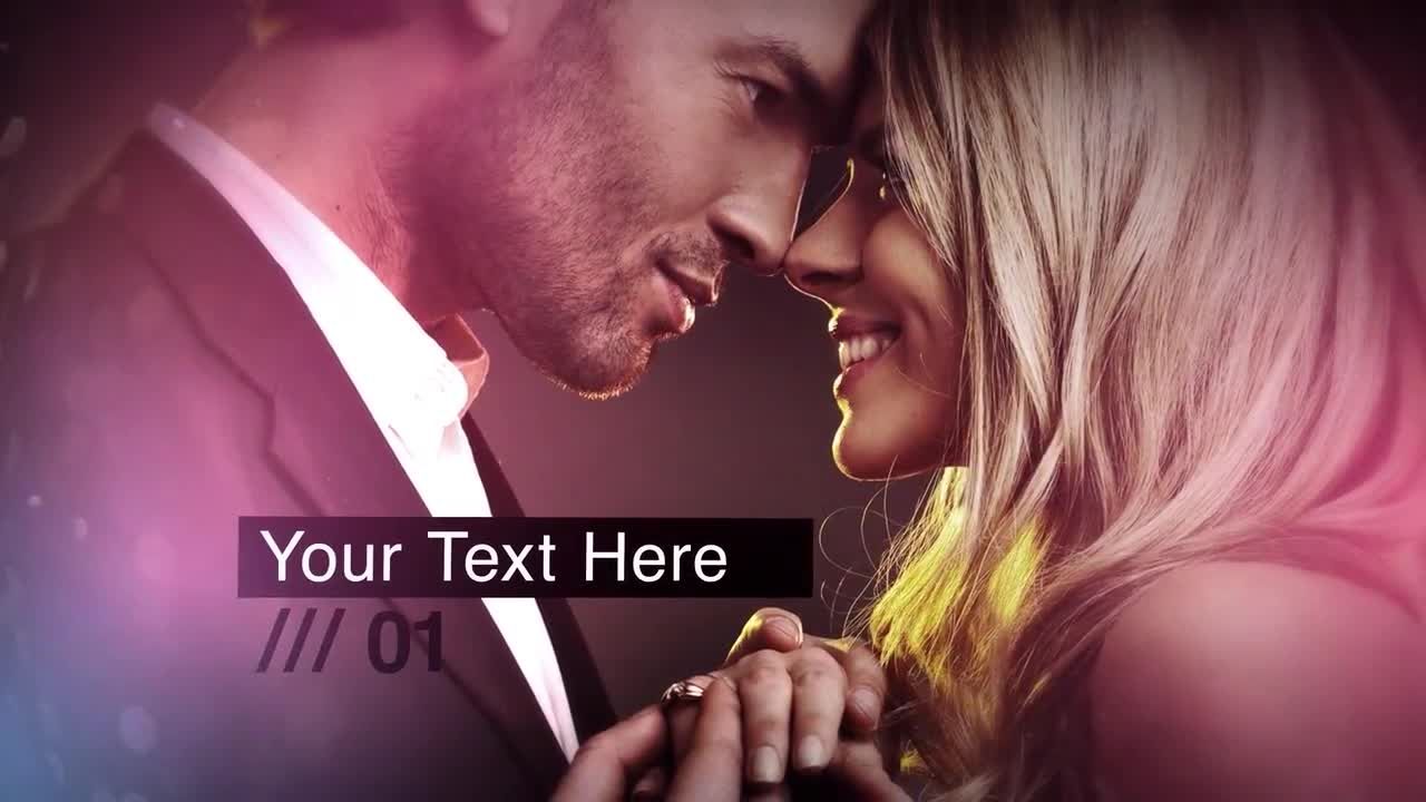 干净的电影幻灯片文本动画素材库精选AE模板