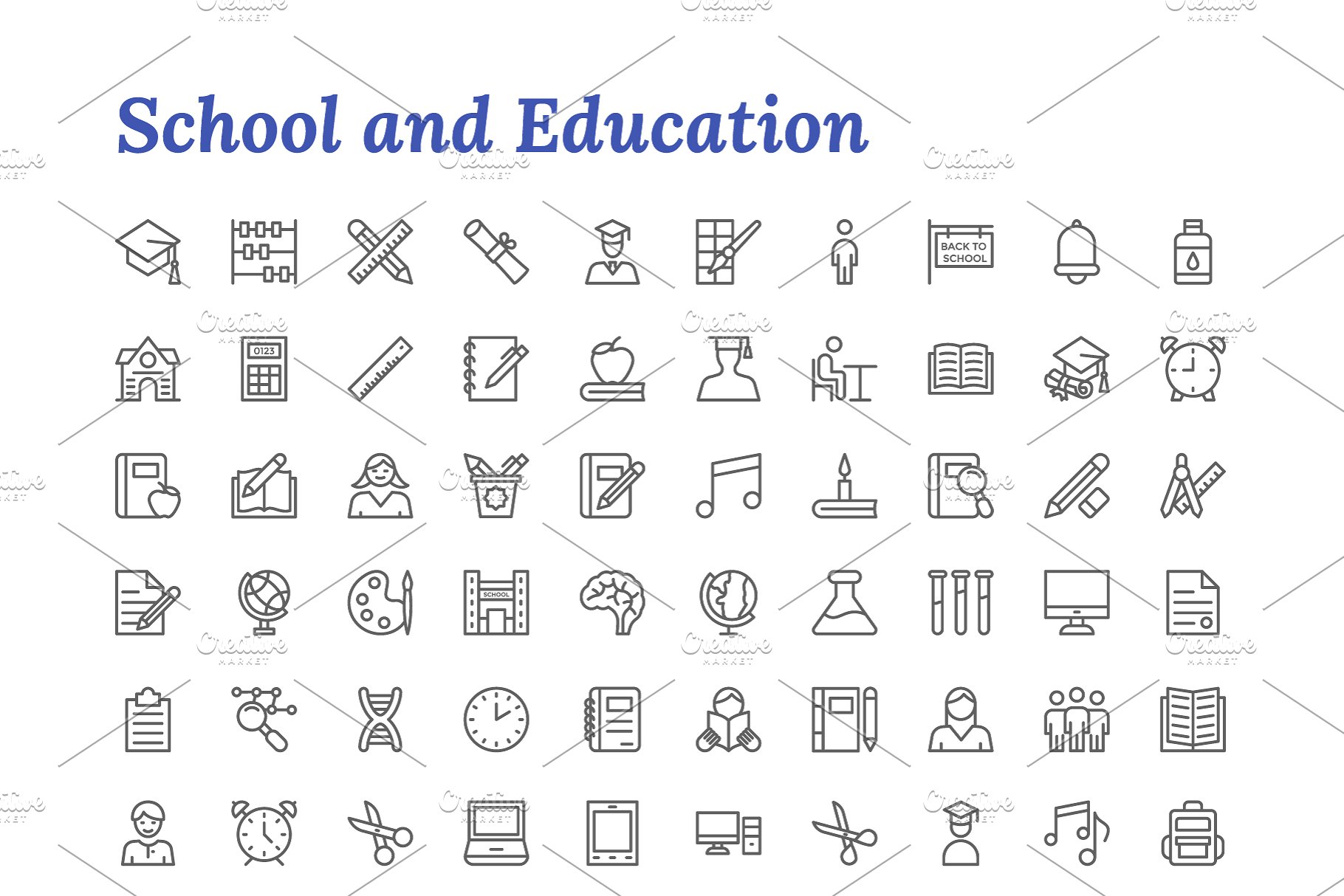 7671枚线条图标合集 7671 Line Icons插图(16)