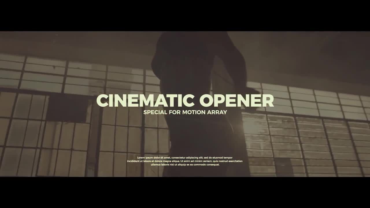 超现代简洁电影开场动画素材库推荐PR模板