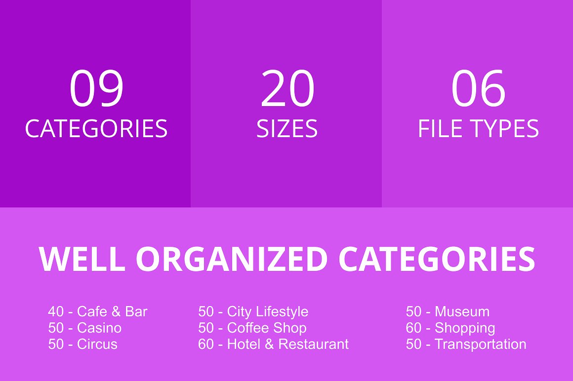 460个城市生活线性图标下载插图(2)