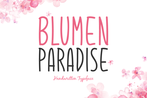Blumen Paradise Font素材之家精选英文字体
