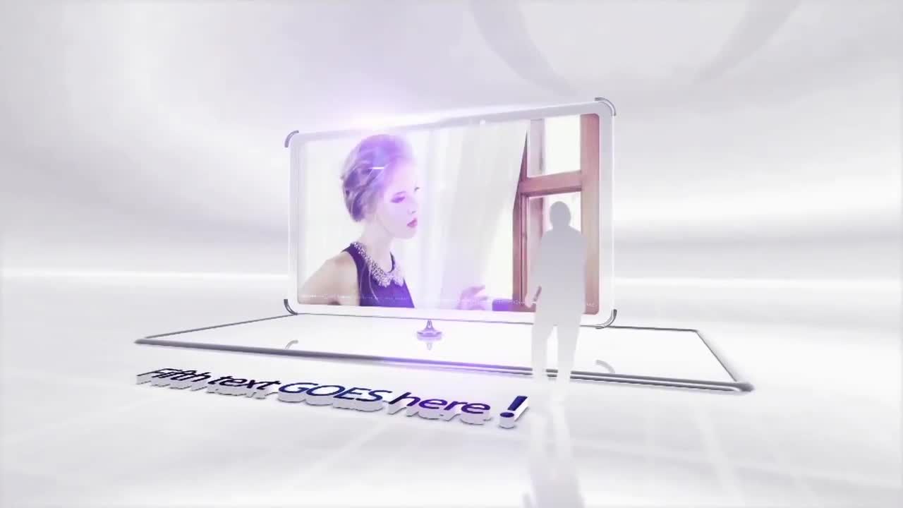 优雅的白色简介素材库精选AE模板