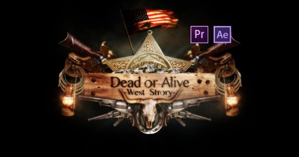 史诗般“生与死”Logo特效片头素材库精选PR模板 Epic Dead or Alive Logo