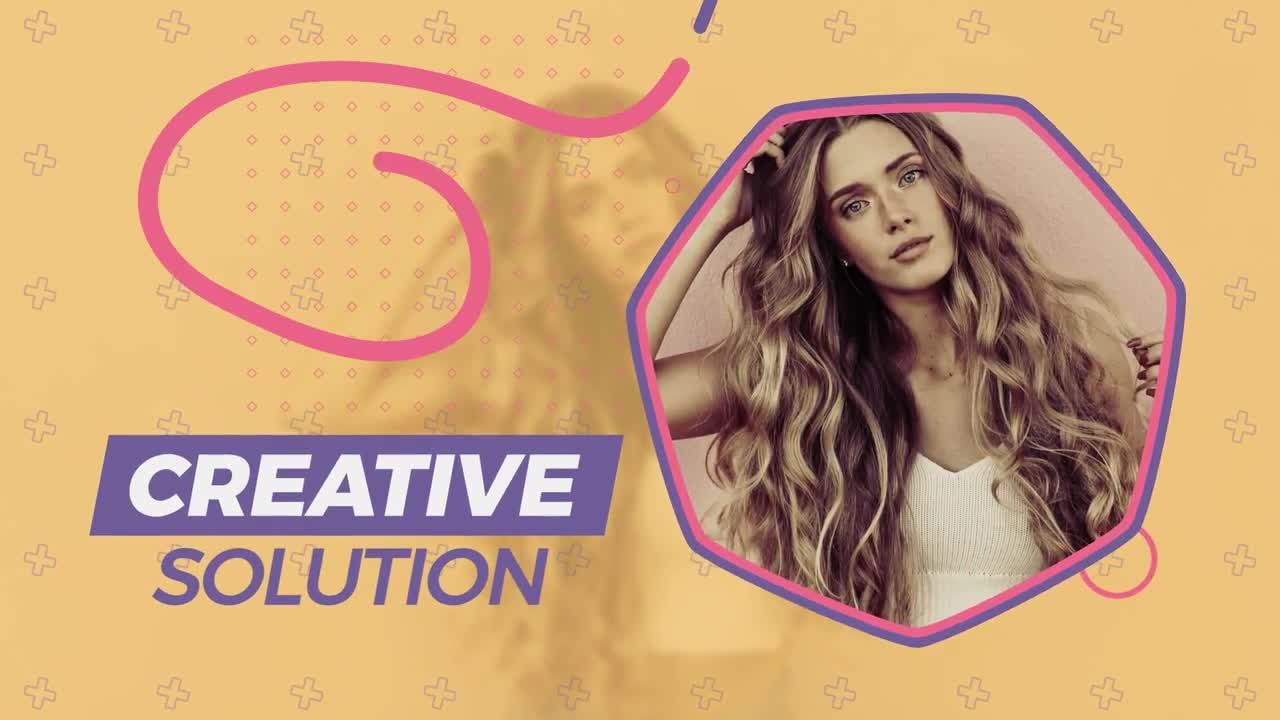 简约彩色经典动画幻灯片素材库精选AE模板