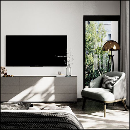 现代欧式卧室场景素材之家精选3D模型By HangNguyen