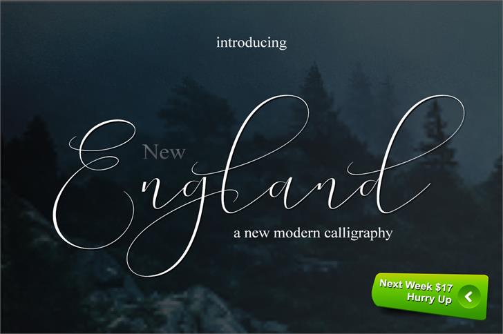 England Bold font插图4