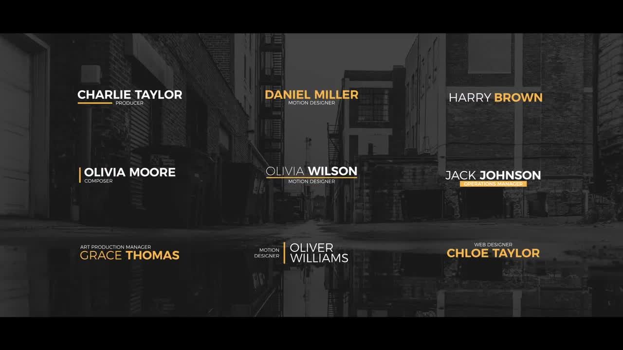 简单的下三分之一动画文本素材库推荐PR模板