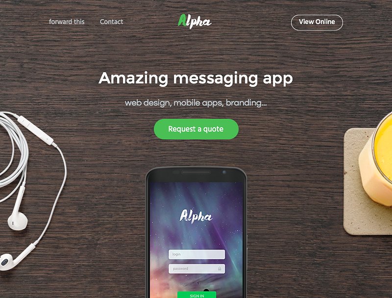 10套企业商务电子邮件营销EDM模板 Alpha Pro BUNDLE – 10 Unique Emails插图(3)
