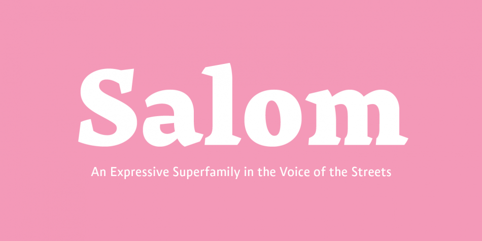 Salom Font素材之家精选英文字体