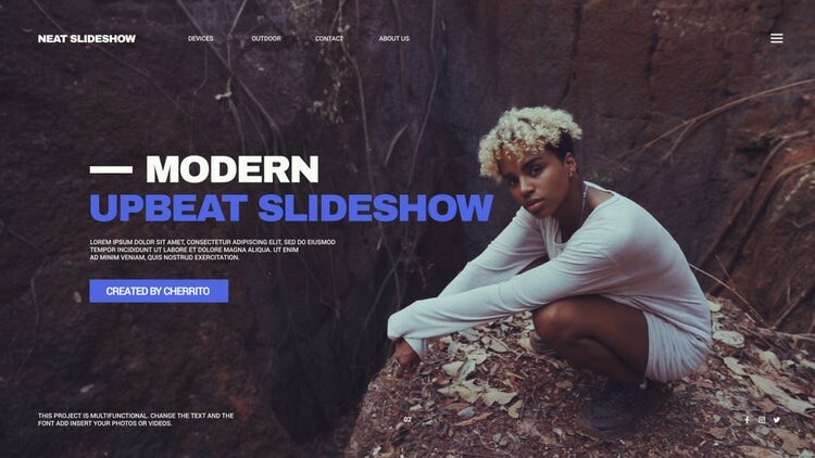 现代乐观的幻灯片介绍素材库精选AE模板