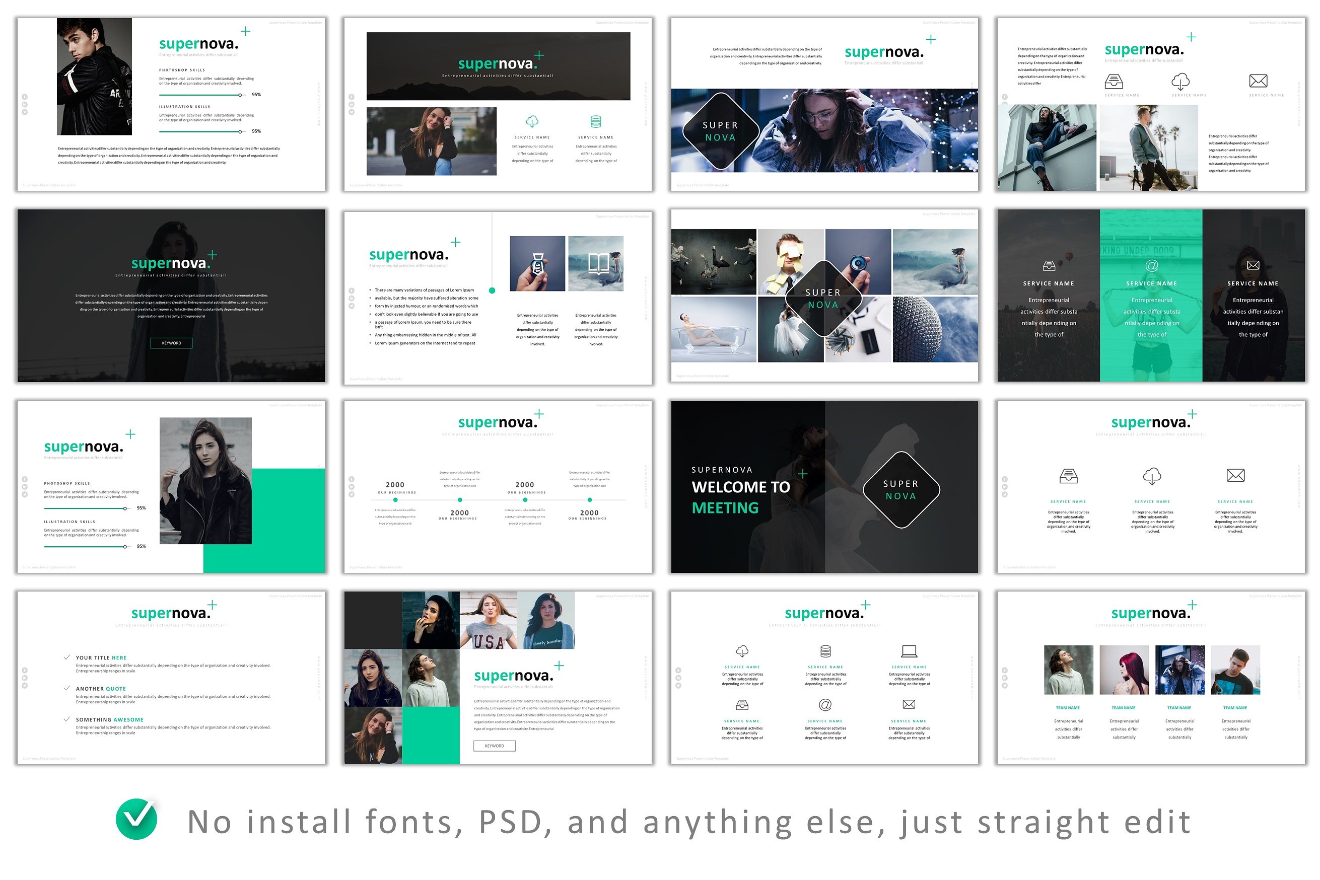 产品展示市场营销策划超新星Powerpoint模版 Supernova Powerpoint插图(3)