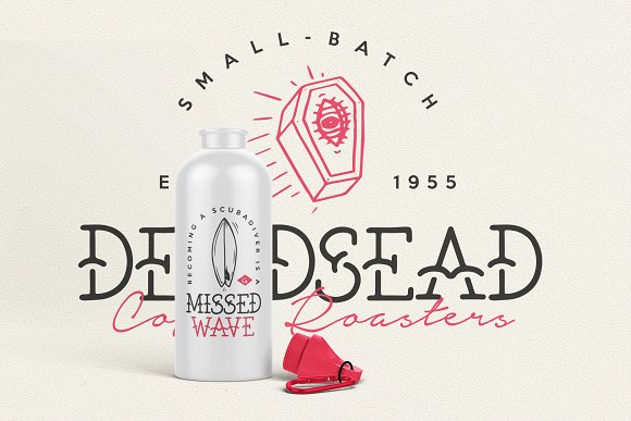 CreativeMarket The Bearded Sailor – Tattoo Font插图5