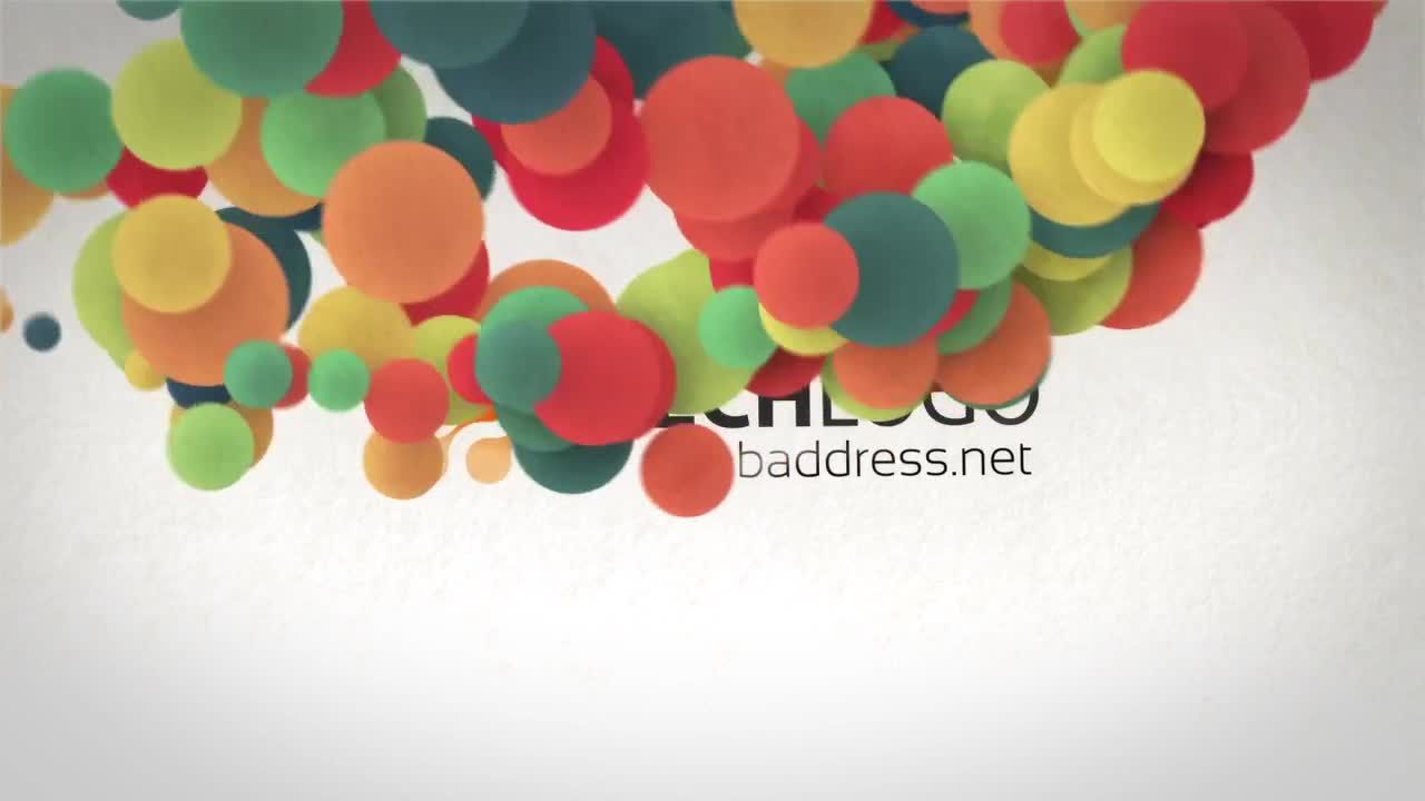 创意多彩电影徽标显示素材库精选AE模板