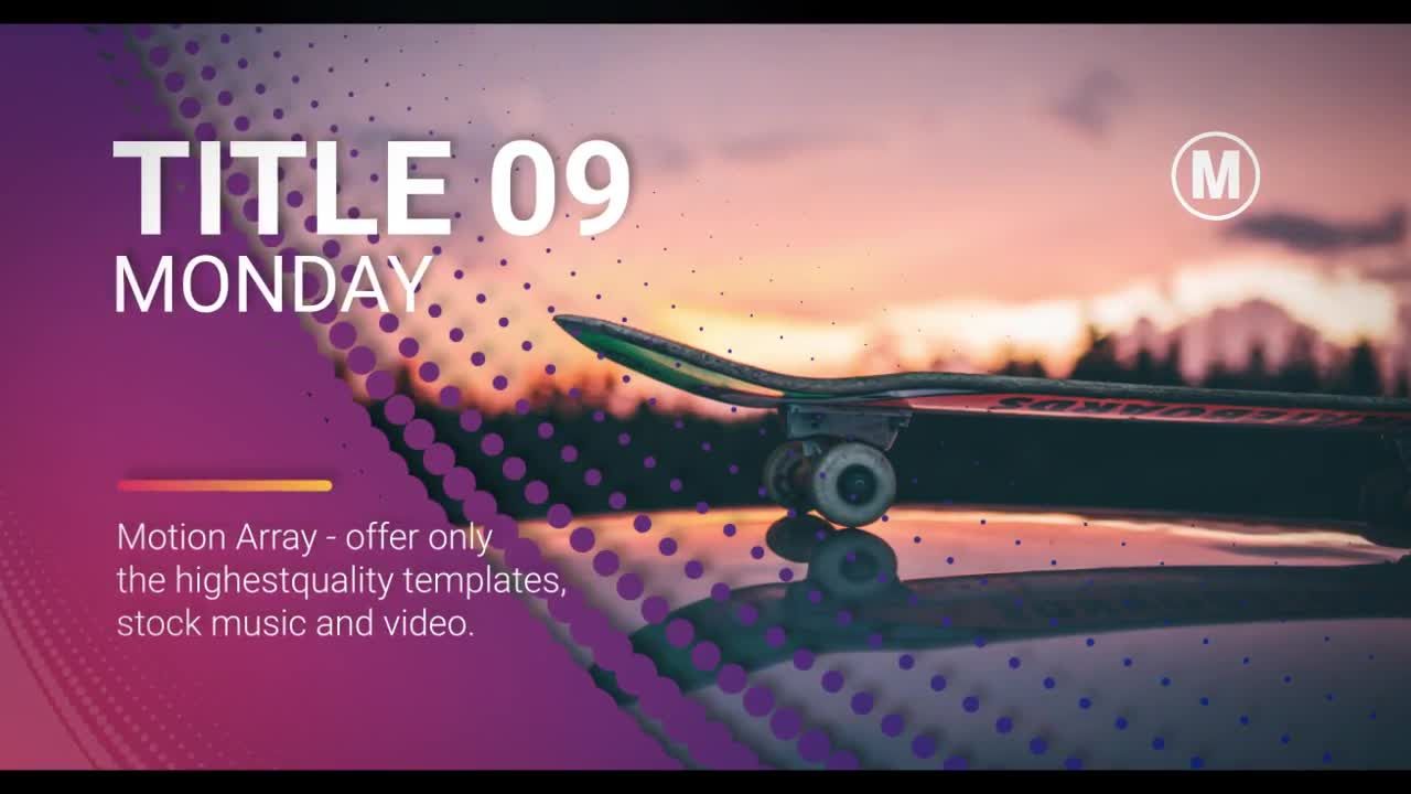 优雅干净的时尚文字动画展示效果素材库精选AE模板