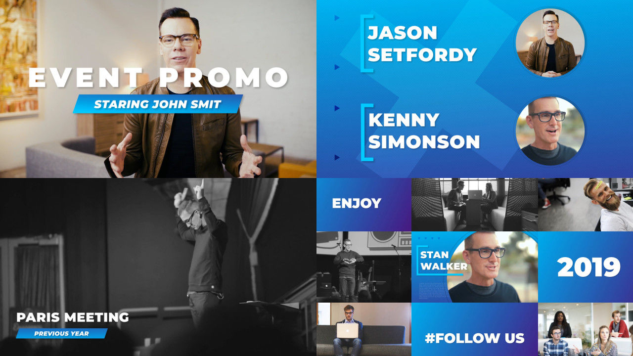 具有醒目的设计和丰富过渡效果素材库精选AE模板