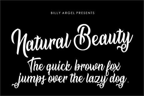 Natural Beauty Personal Use font素材之家精选英文字体