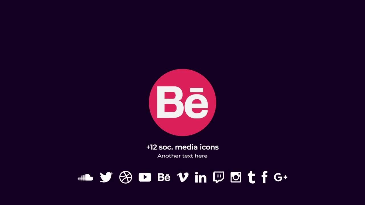 多颜色简单的原始Logo过渡效果素材库推荐Pr模板