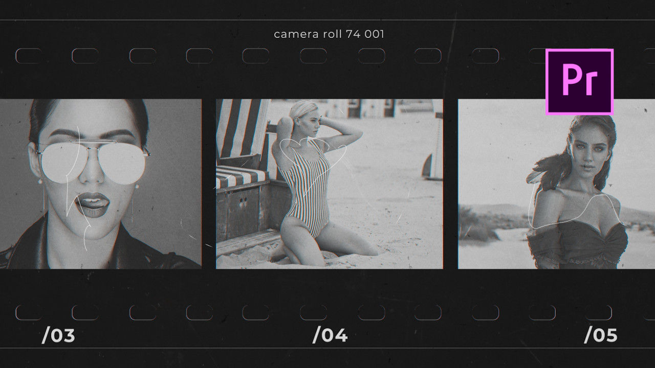 浪漫回忆相册幻灯片动画素材库精选PR模板