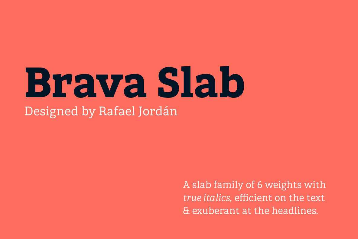 Brava Slab Font Family素材之家精选英文字体