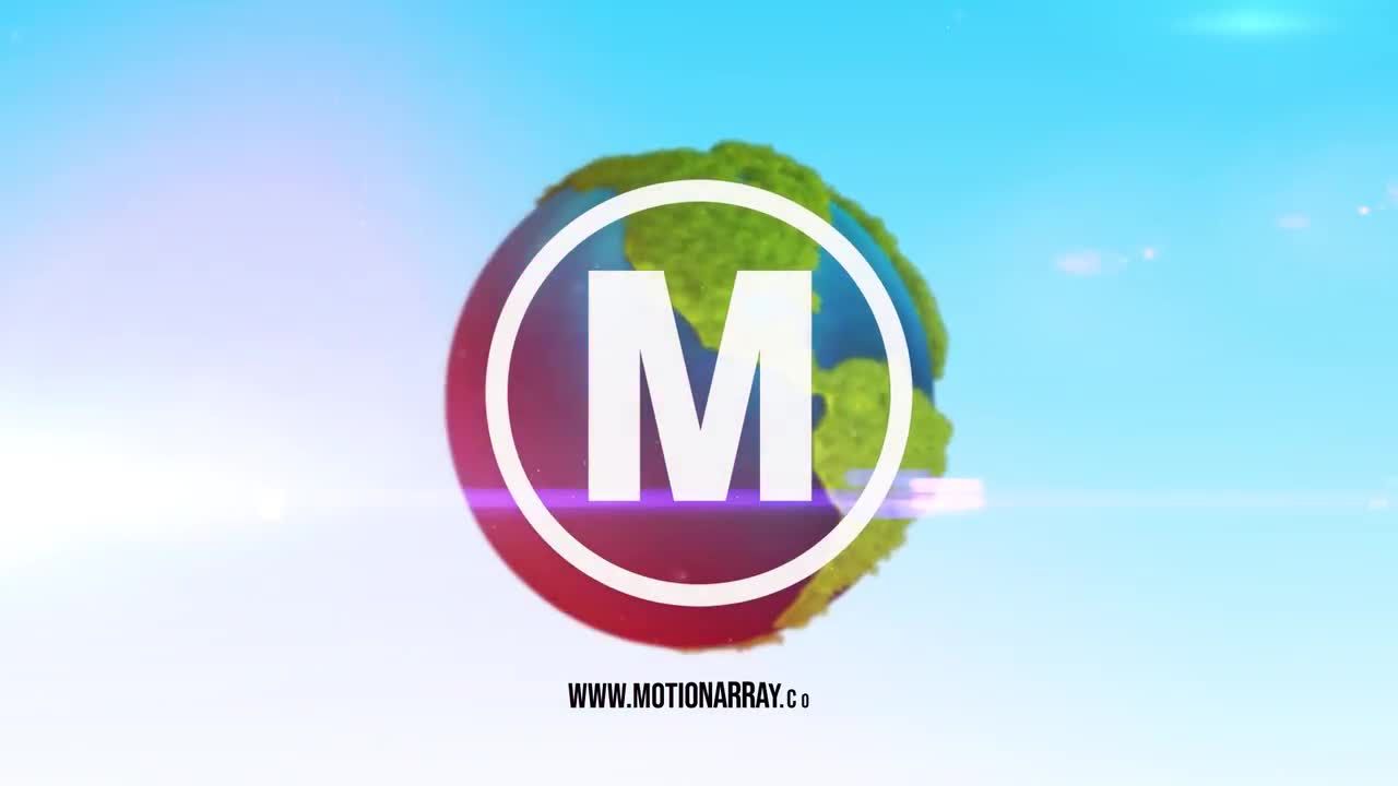 精彩动画地球标志素材库精选AE模板