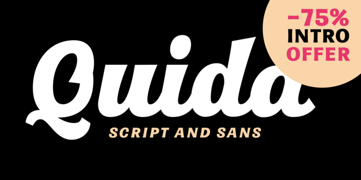 Quida Font Family素材之家精选英文字体