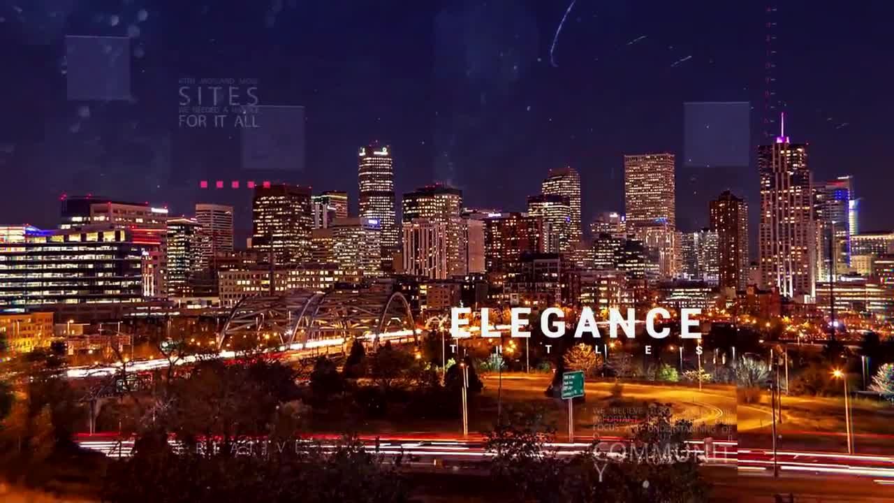 史诗级的视差效果视频开场白素材库精选AE模板