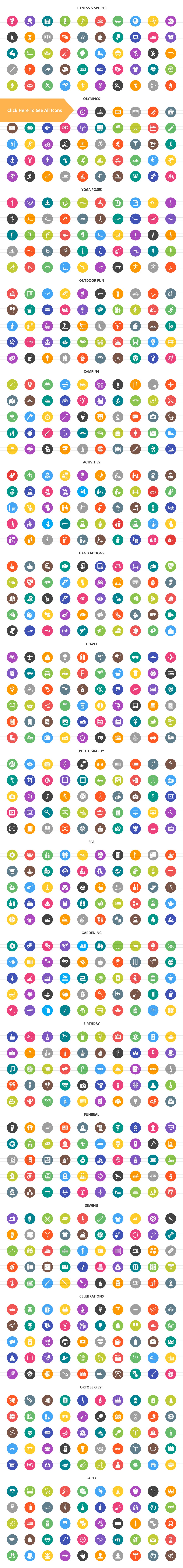 860枚户外活动主题矢量图标打包下载[PNG,JPG,EPS,AI,SVG ]插图(1)