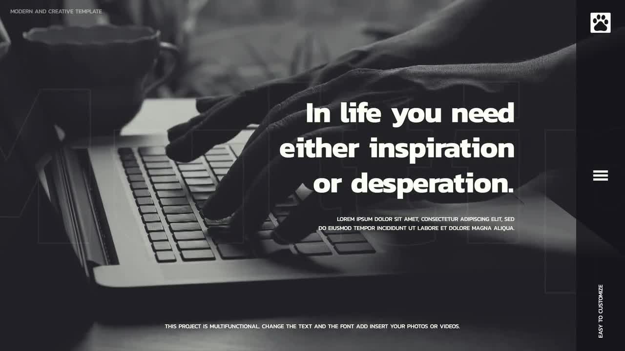 优雅简洁活力的公司媒体开场白素材库精选AE模板