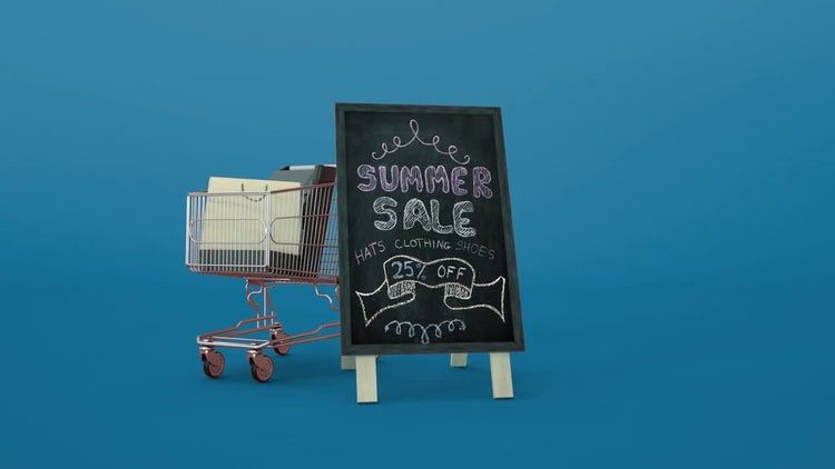 3D销售徽标ae模板