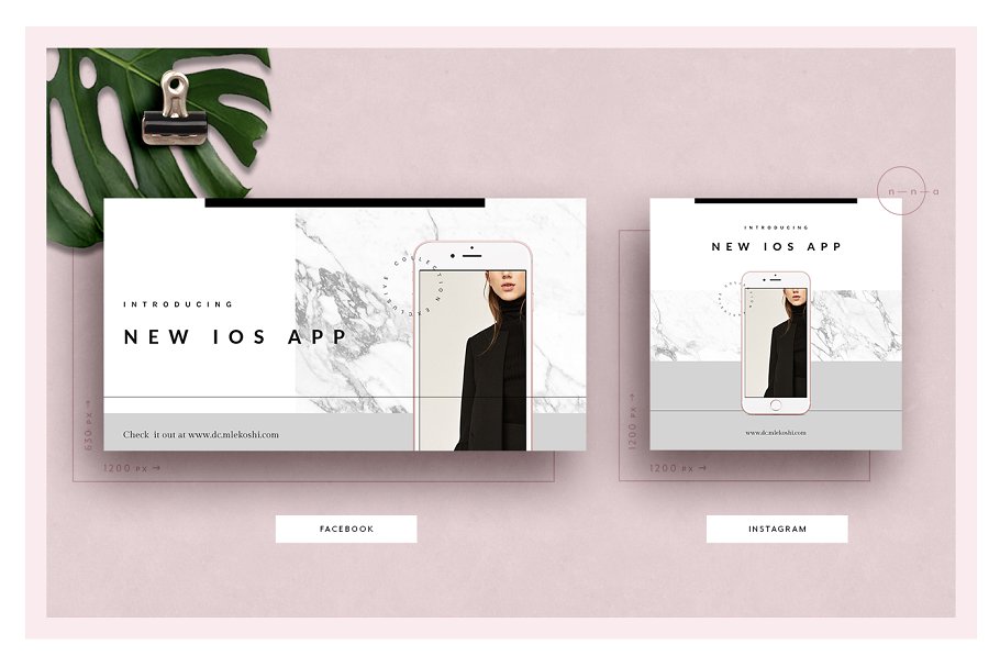 服装服饰主题社交媒体贴图模板素材库精选 Social Media Kit Ladypreneur • Renée插图(8)