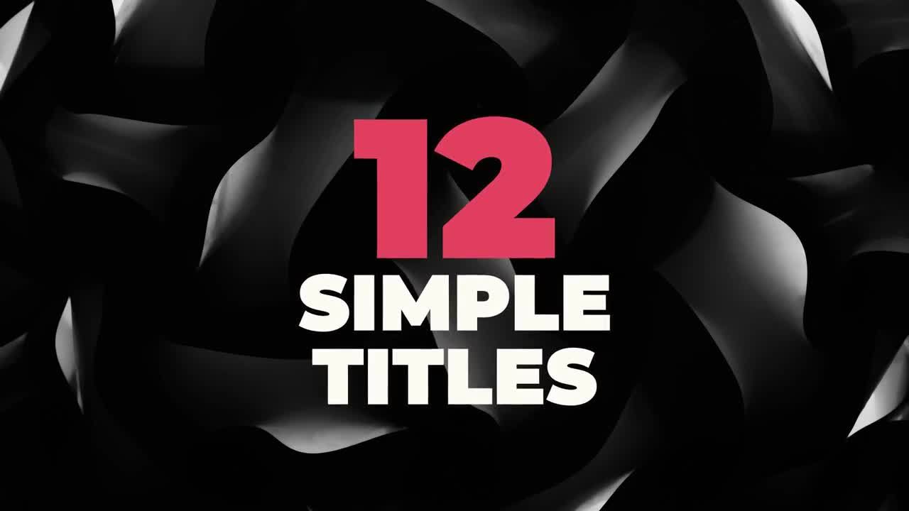 12个时髦活力的全屏标题动画素材库精选AE模板