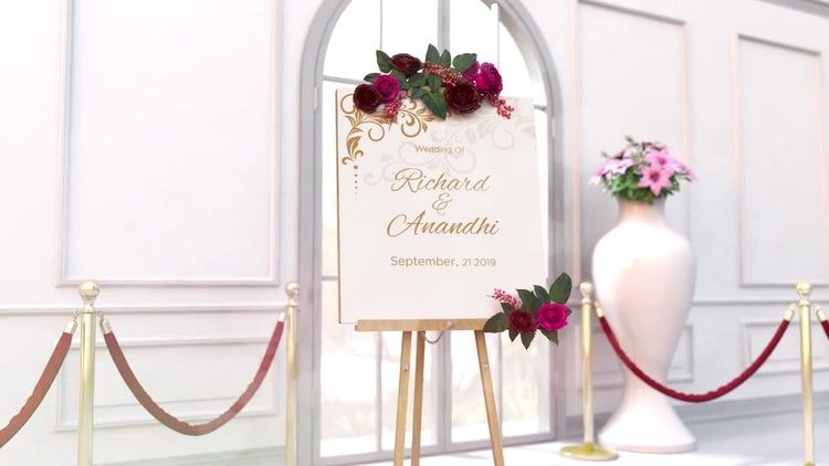 婚礼迎宾标志素材库精选AE模板