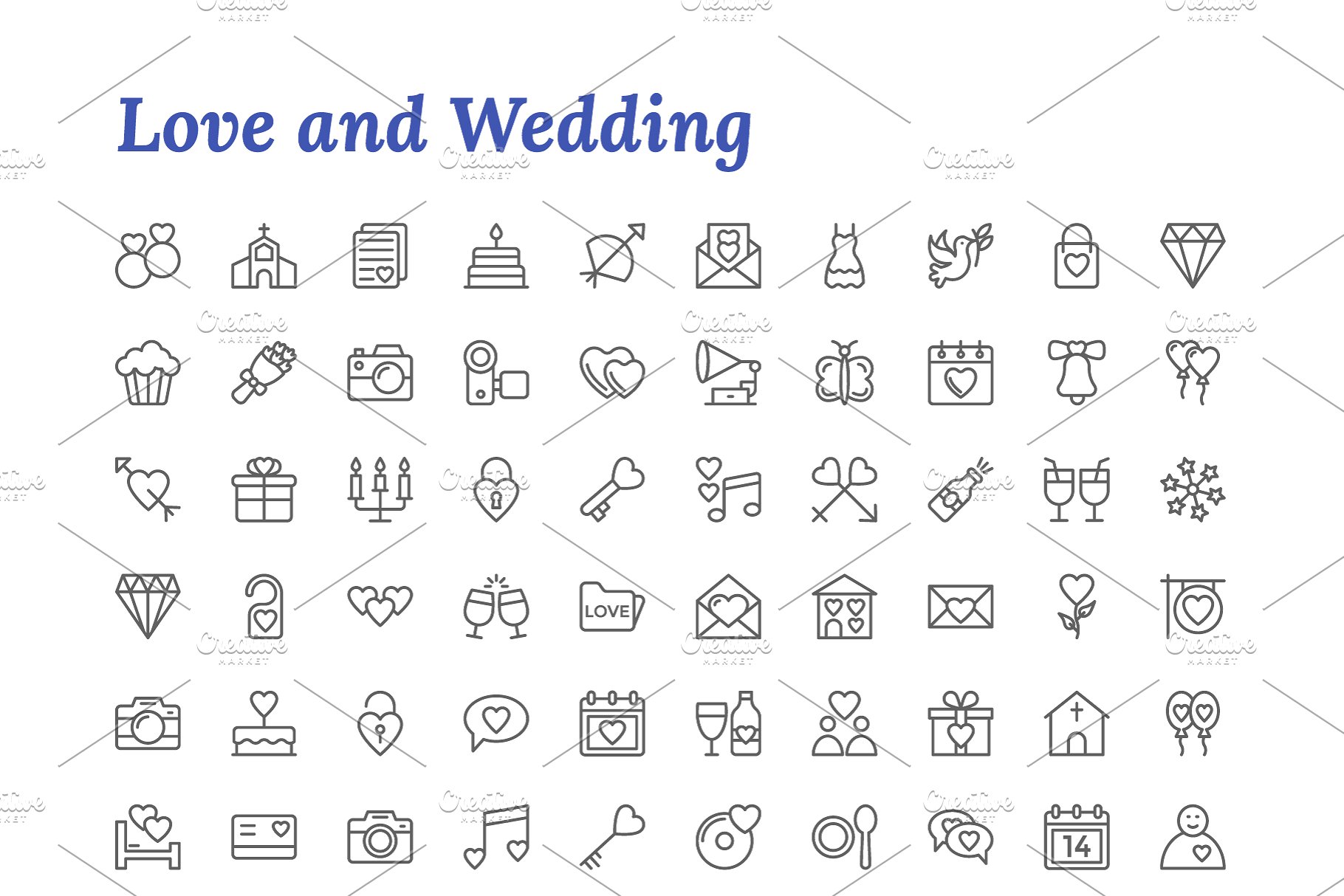 7671枚线条图标合集 7671 Line Icons插图(13)