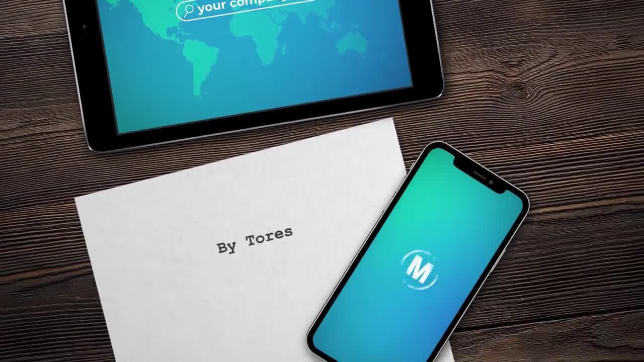 流畅而复杂的动态动画搜索引擎logo显示素材库精选AE模板