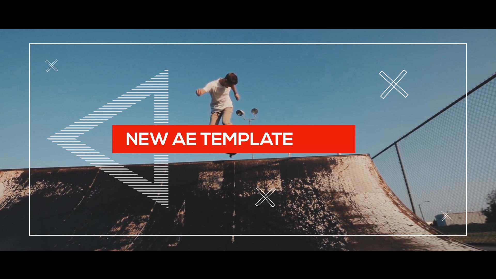 时尚干净创意的体育开场白素材库精选AE模板