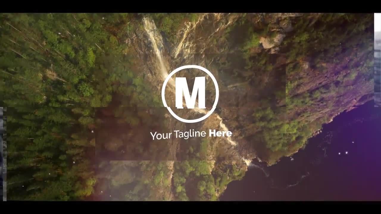 徽标转换折叠素材库精选AE模板