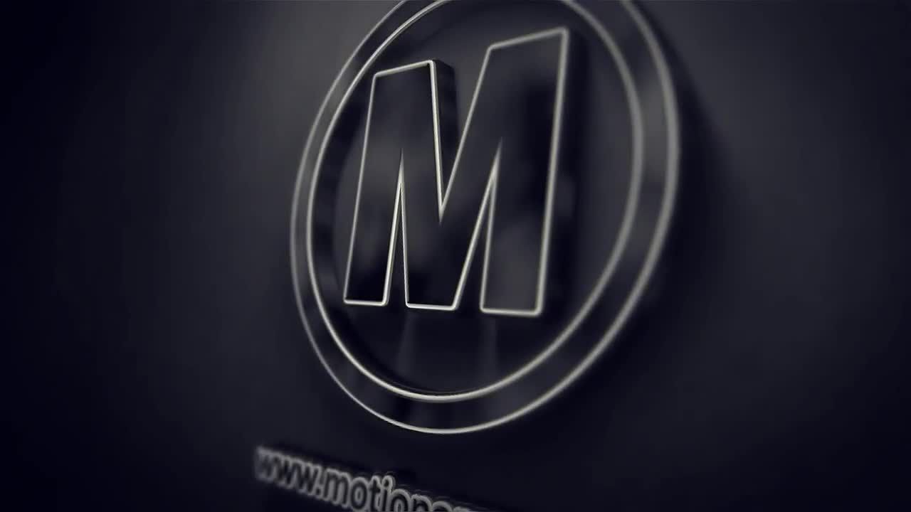 现代干净创意的黑暗3D标志素材库精选AE模板