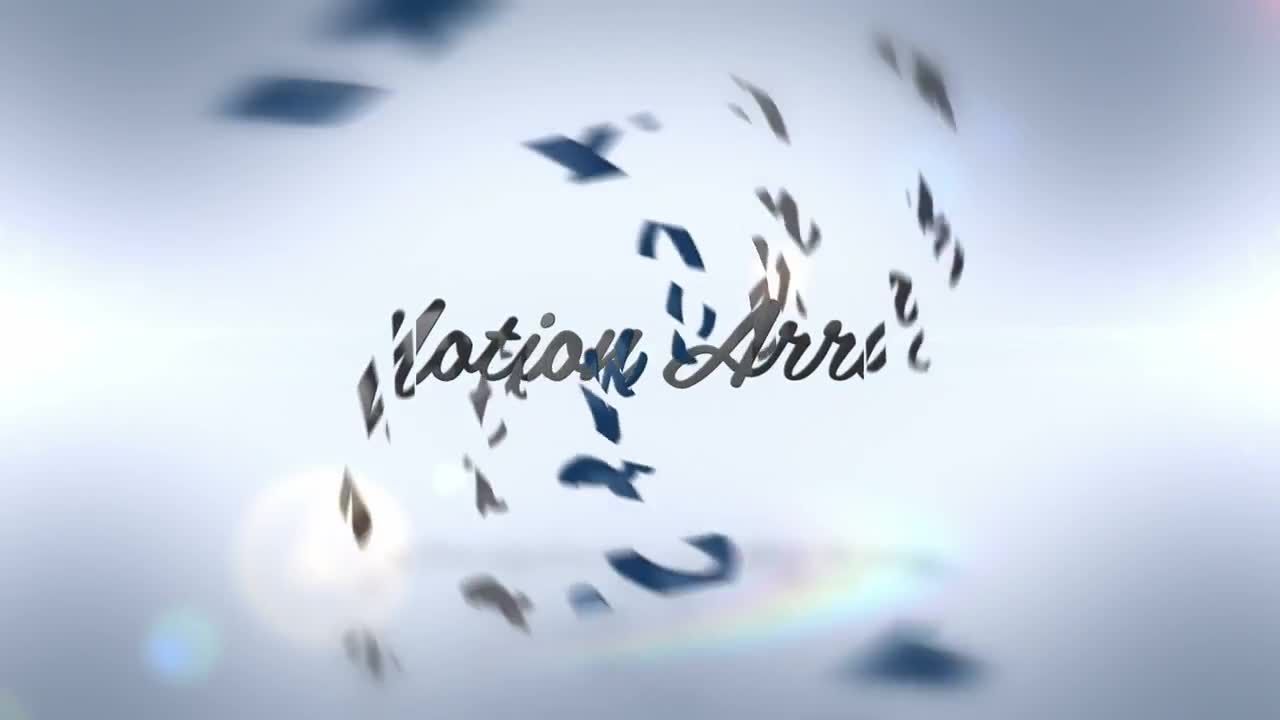 超现代的飞入动画徽标展示素材库精选AE模板